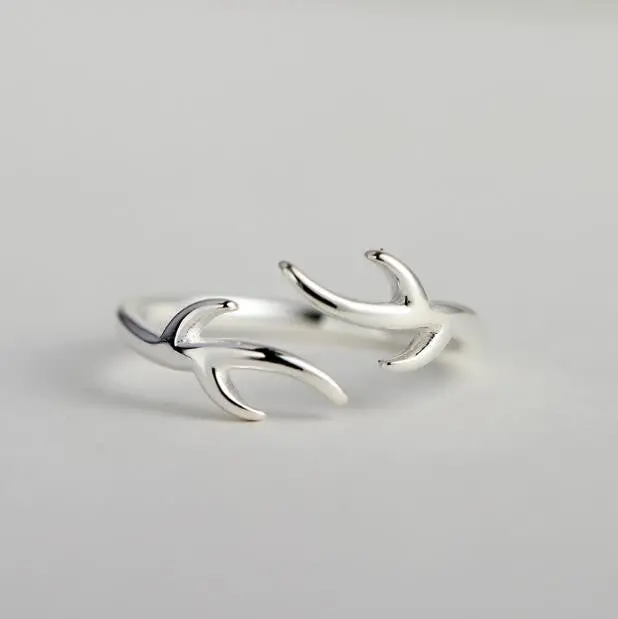 Animal Antler Rings Adjustable Ring Christmas Gift Syjz062 1