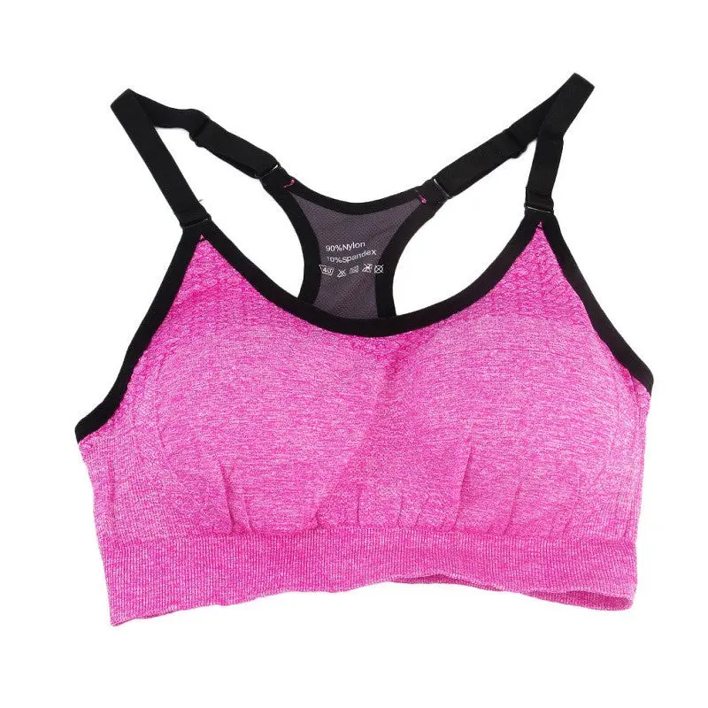 Anti Vibration Bra Stylish Yoga Training Running Padded Wireless Home Daily Sleep Bra Top Sportwear 9
