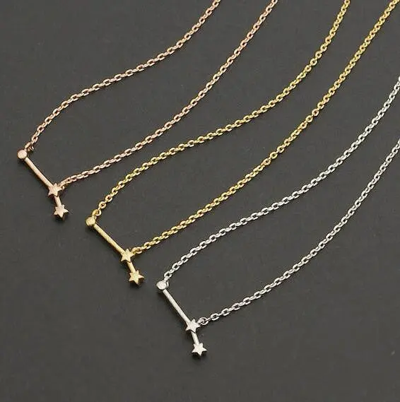 Aries Zodiac Sign Astrology Necklace Constellation Astrology Necklace 30Pcs-N213 1