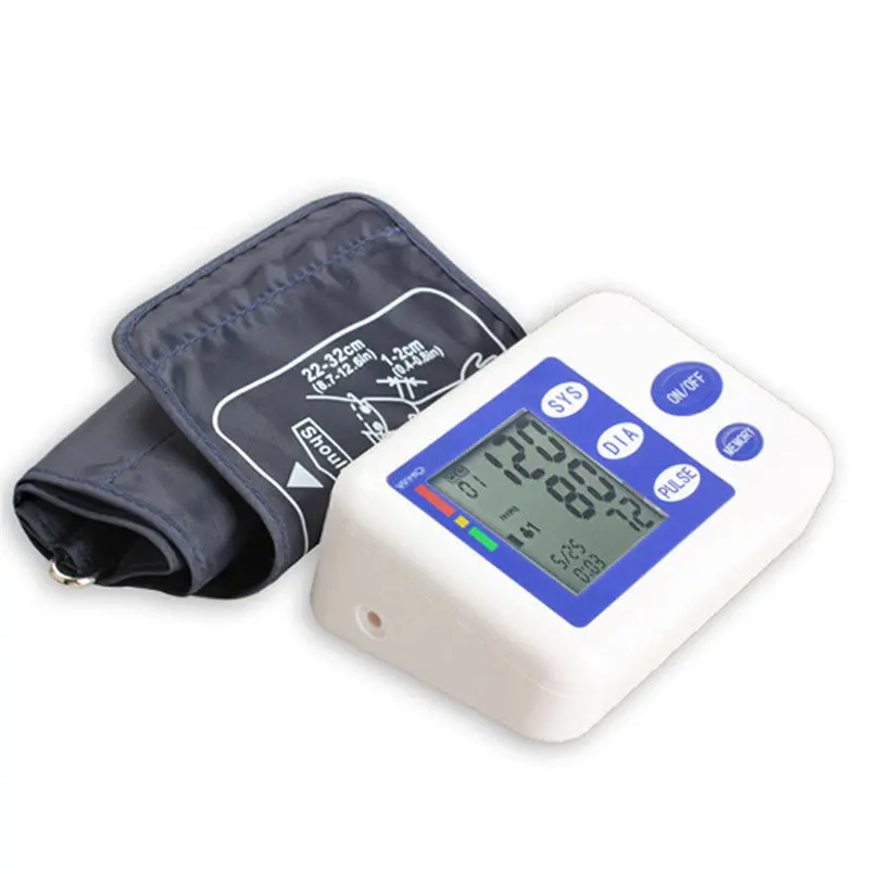 Arm Blood Pressure Pulse Monitor Portable Health Smart Monitors Digital Blood Pressure Monitor Meters Sphygmomanometer 6V 1A 1
