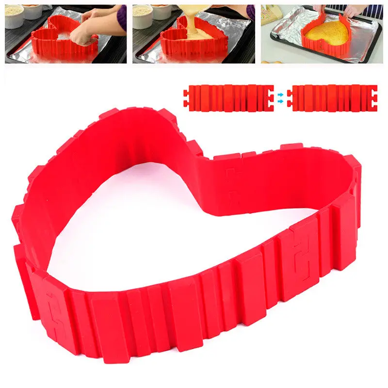 Arrival Mode Silicone Food Grade Diy Lovely Red Color Silicone Cake Mold 88315 1
