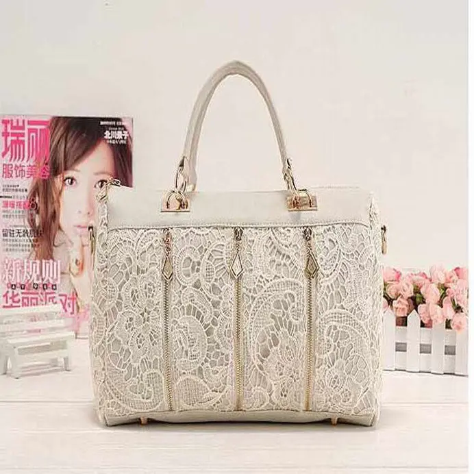 Arrives Women Pu Leather Luxury Messenger Bag Tote Women Lady Shoulder Bag Lace Handbag Smile 2