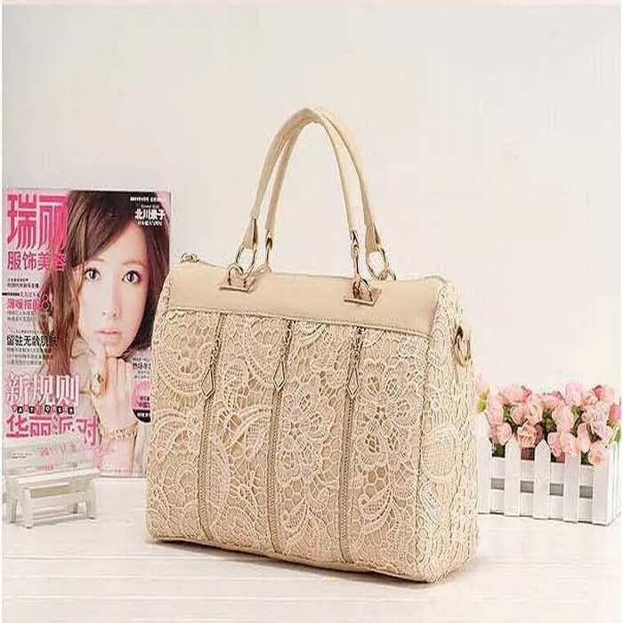 Arrives Women Pu Leather Luxury Messenger Bag Tote Women Lady Shoulder Bag Lace Handbag Smile 3