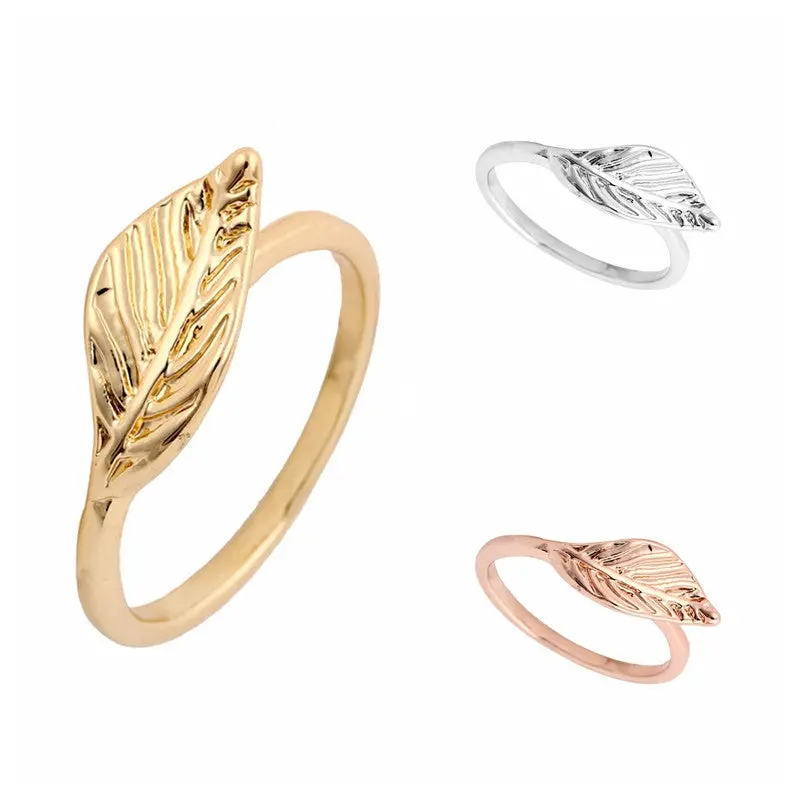 Arriving Leaf Ring Vintage Textured Ring Midi Ring Valentine Gifts 1