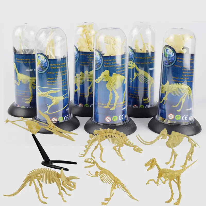 Assorted Plastic Dinosaurs Skeleton Toys Dino Figures Dinosaur Fossil Toy For Children 1