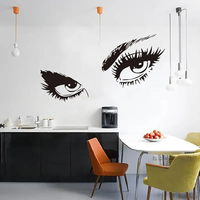 Audrey Hepburn Sexy Eyes Wall Stickers Living Room Decorations Diy Vinyl Adesivo De Parede Girls Home Decals Mural Art 84161 1