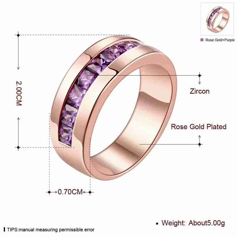 Austrian Crystal Rings For Men Inside Circle Ring Men Gift For Her 5