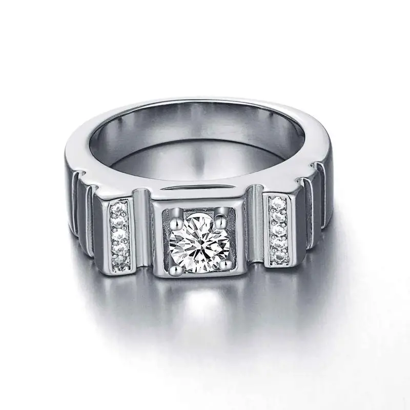 Austrian Crystal Rings Rainbow Bridge Ring Men 2