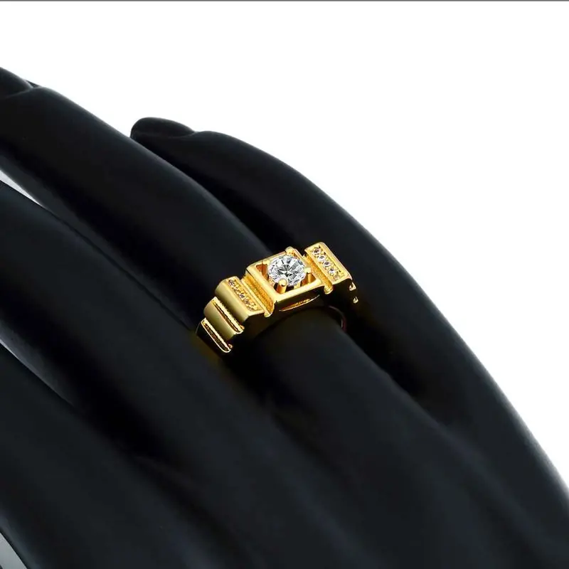 Austrian Crystal Rings Rainbow Bridge Ring Men 6
