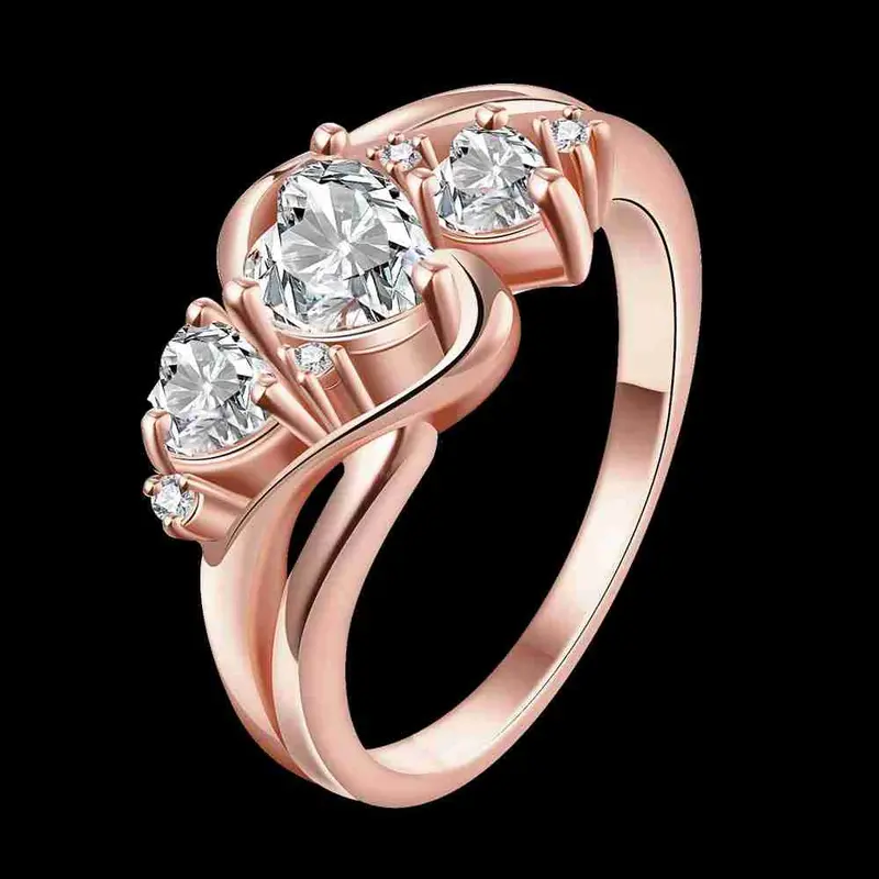 Austrian Crystal Rings Set Crystal Wire Anel Bone 4