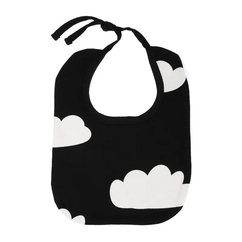 Baby Bibs Batman Clouds Cross Grid Towel Cotton Children Infant Saliva Towels Girls Boys Bebe Bana Bibs Black White 2