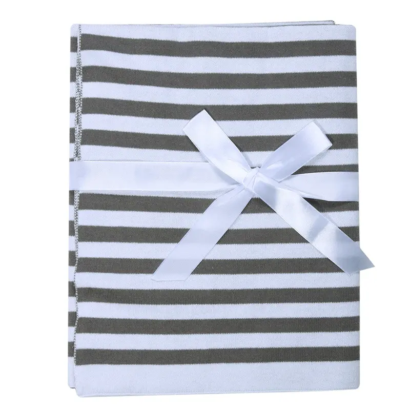 Baby Blankets Cotton Infant Swaddle Bebe Stroller Wrap For Borns Blanket Baby Bedding Striped 102Cm X 76Cm 1
