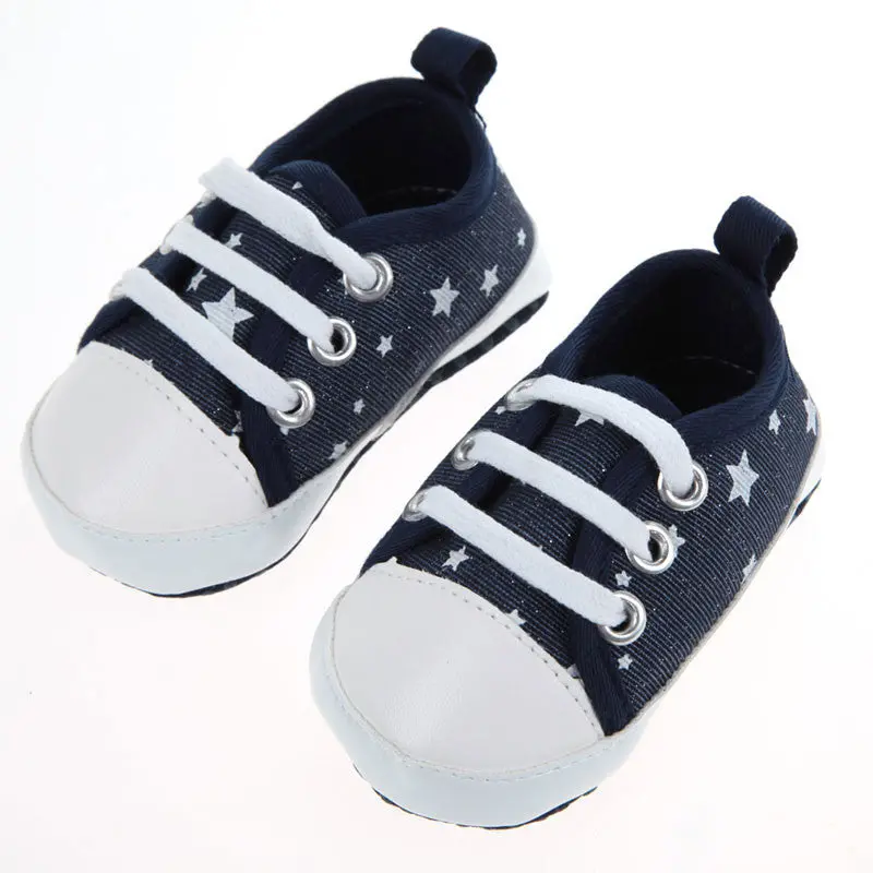 Baby Boy Girls Shoes Toddler St Bottom Boys Girl Shoes First Walkers Prewalkers Lace Up Kids Infant Canvas Shoes 1
