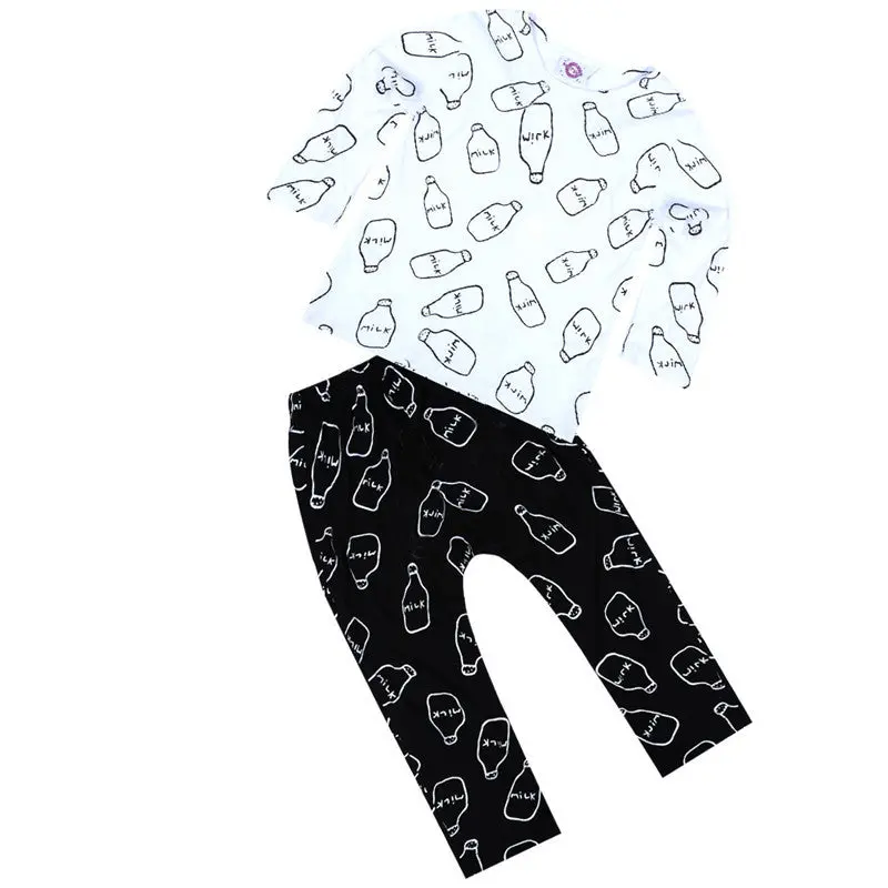Baby Clothing S 2Pcs Suits Baby Shirt+Pants Cotton Baby Boys Girls Tracksuits 1