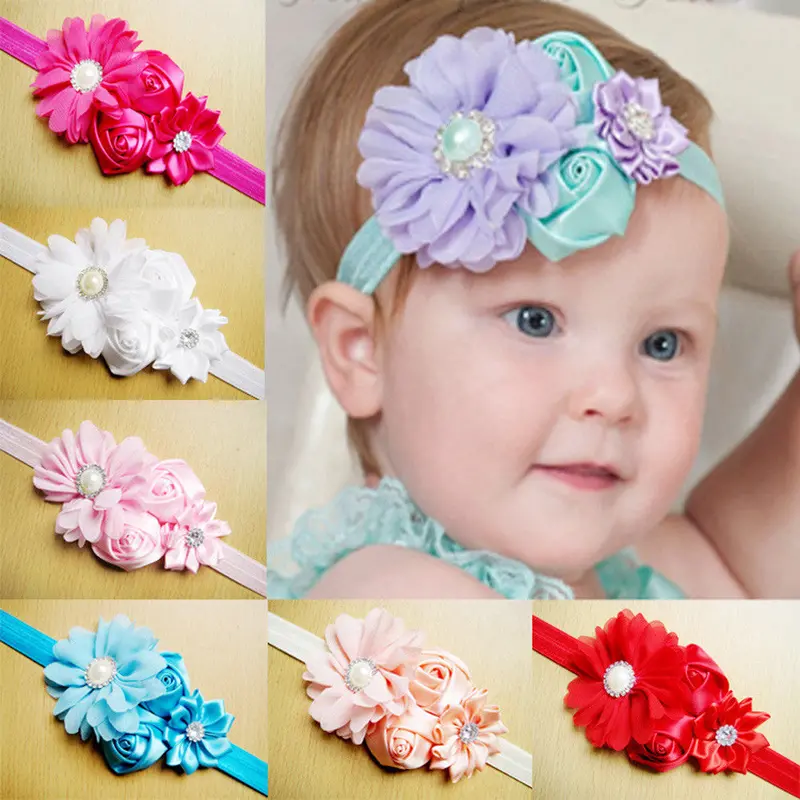 Baby Girl Hair Bow Headb Diy Bow Flower Elastic Hair Bs For Born Infant Toddler Hair Accessories 1