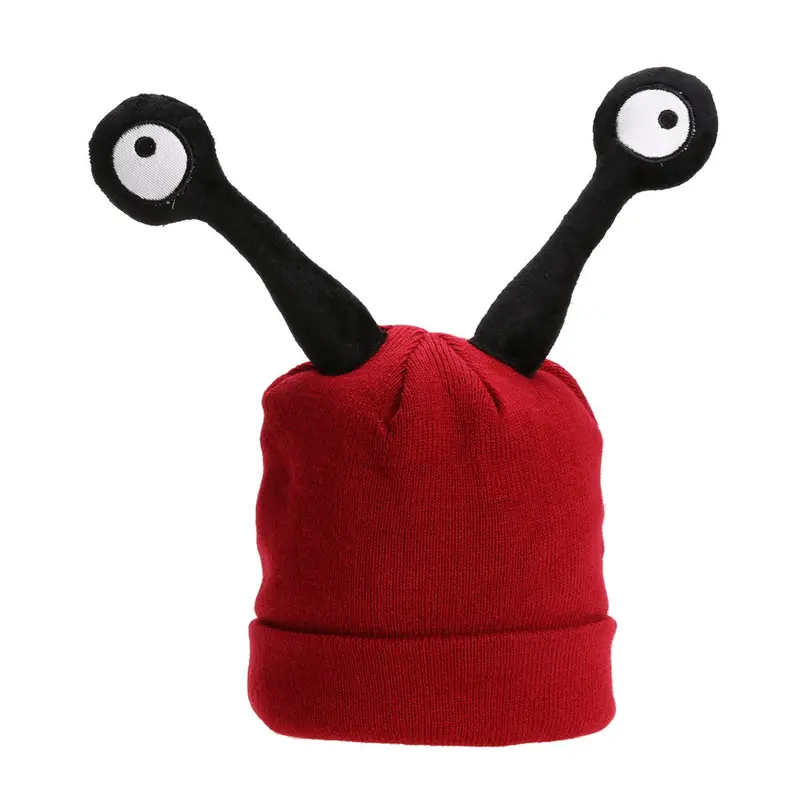 Baby Hat Cartoon Insect Kids Bonnet Warm Wool Knitted Cap Beanie Cute Eyes Baby Boys Girls Hat 2
