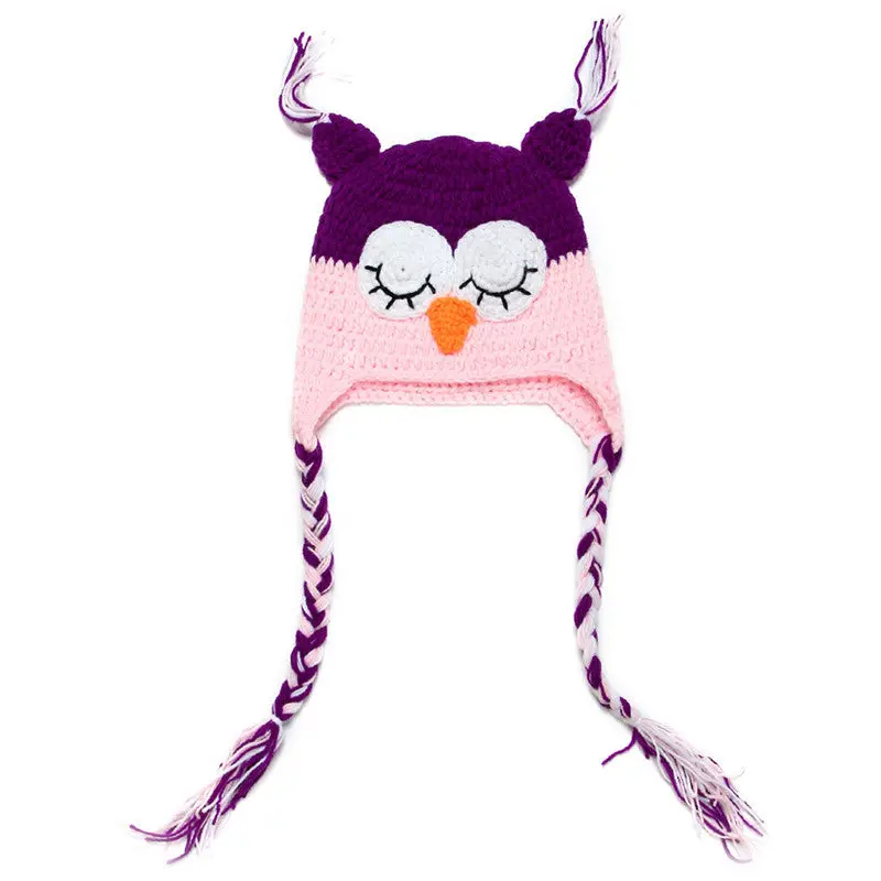 Baby Hat Crochet Ear Bird Bonnet 0-12 Months Hat Hmade Knit St Crochet Bonnet Born Pography Props Caps 6