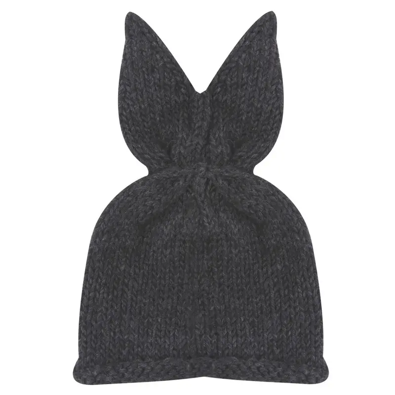 Baby Rabbit Ears Knitted Hat Infant Toddler Cap For Children 0-3 Months Girl Boy Accessories Baby Pography Props 1