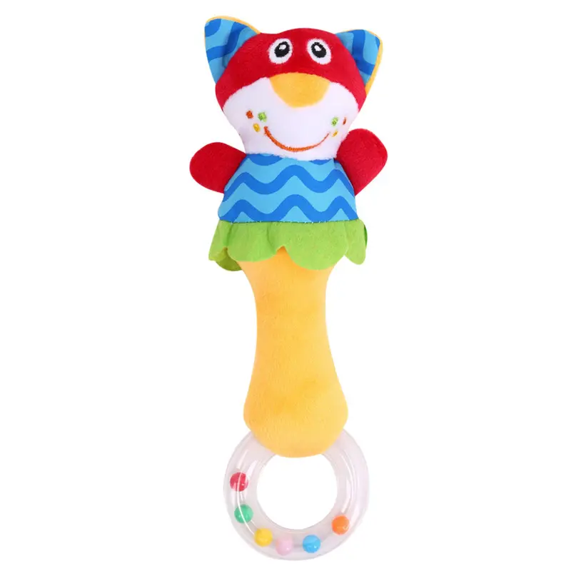 Baby Rattles Animal Musical Elephant Cow Hbells Developmental Toy Bed Rattle Kids Baby Toys 3