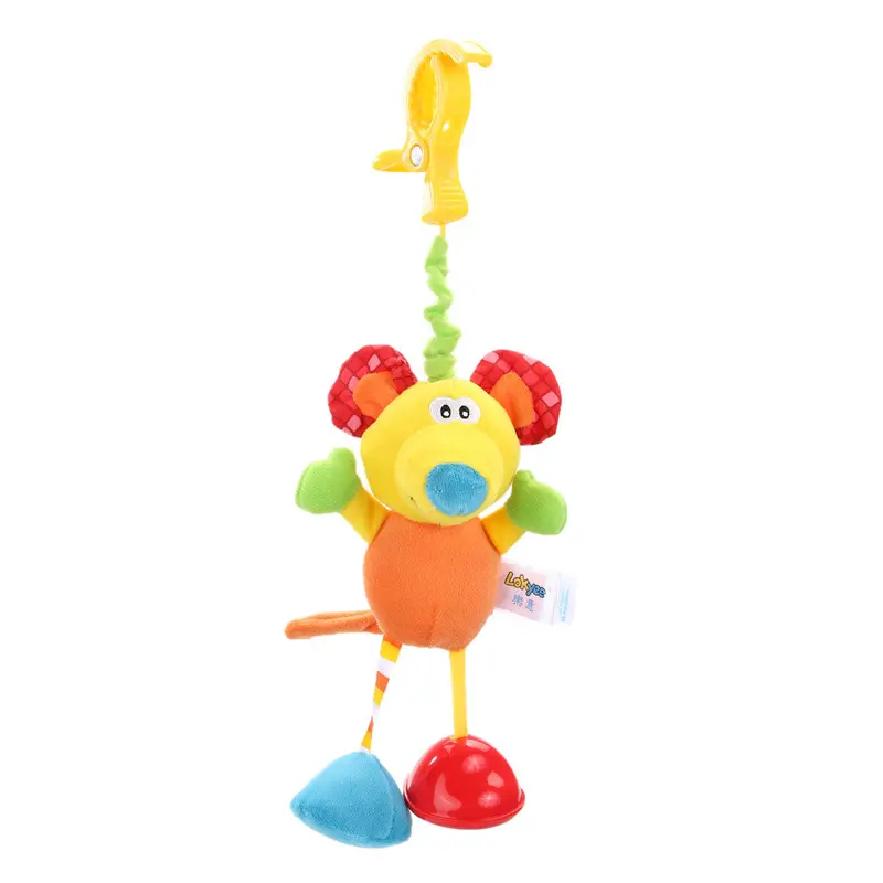 Baby Rattles Toy Kids St Mouse Donkey Deer Plush Toy Animal Clip Baby Crib Bed Hanging Bells Toys For Stroller 1