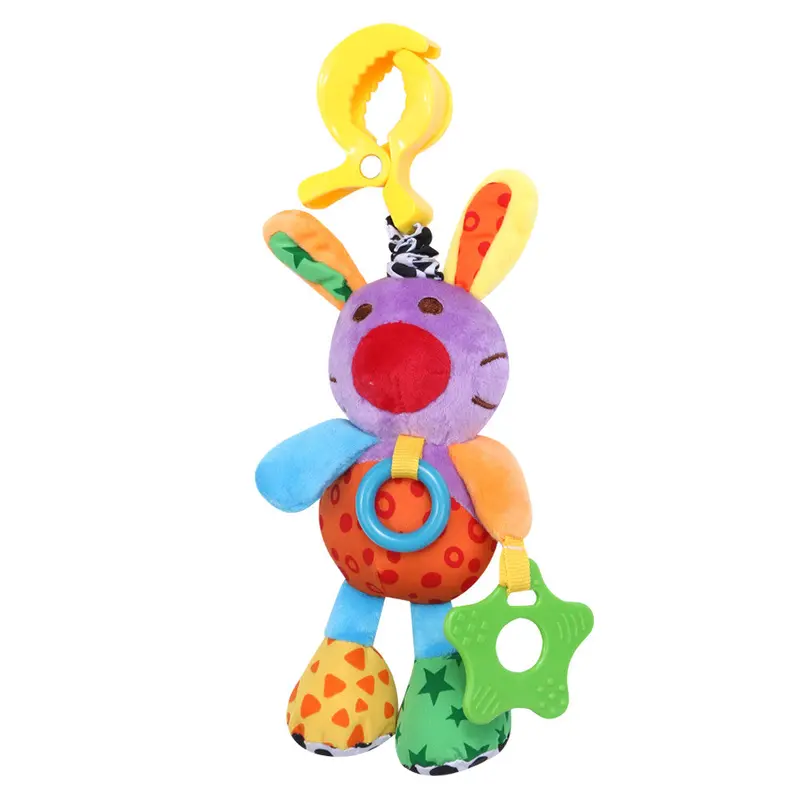 Baby Rattles Toys Plush Toys Teether Educational Hanging Musical Toys Cartoon Rabbit Hbell 1