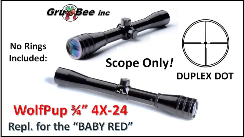 Baby Redfield Replacement > Wp-1A 3/4" Wolfpup 4X Duplex Dot > Scope Only 1