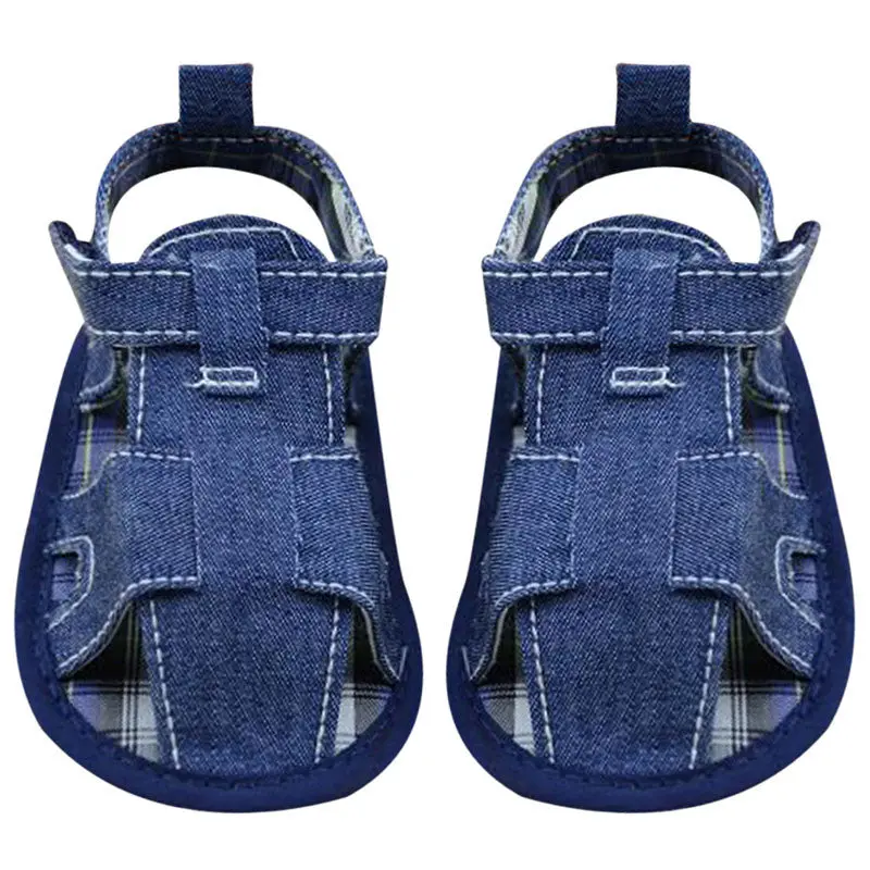 Baby Shoes Blue Jean Toddler First Walkers Shoes Baby Anti-Slip Shoes 1