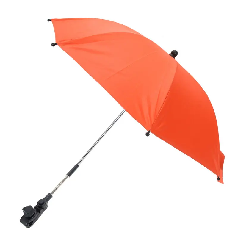 Baby Stroller Accessories Portable Solid Umbrella Kids Children Pram Shade Parasol Adjustable Folding For Chair 3