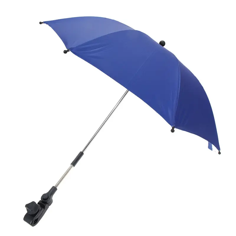 Baby Stroller Accessories Portable Solid Umbrella Kids Children Pram Shade Parasol Adjustable Folding For Chair 4