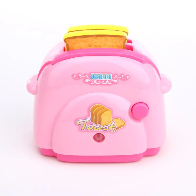 Baby Toy Mini Toaster Light Classic Toys Pretend Play Kitchen Toys For Children Pink 1