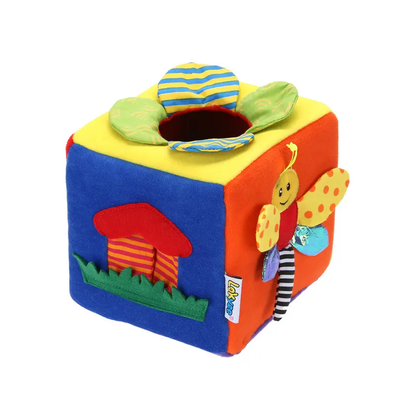 Baby Toys Cartoon Plush Box Building Block Case Doll Baby Kids St Developmental Educational Toys For Children 1