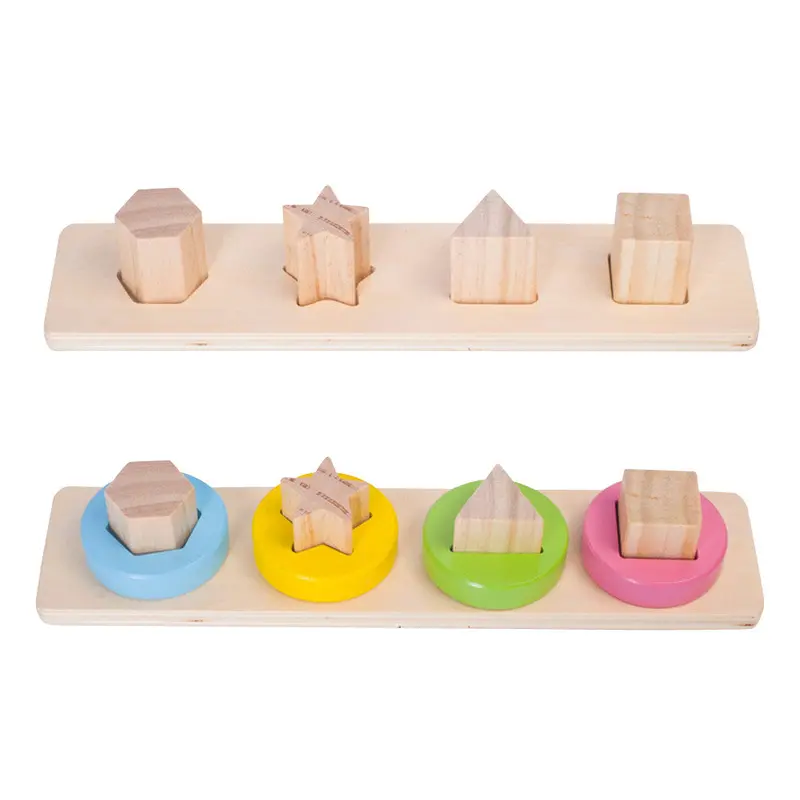 Baby Toys Wooden Learning Geometric Puzzle Board Educational Toy Puzzle Montessori Jigsaw Puzzle Toy 1
