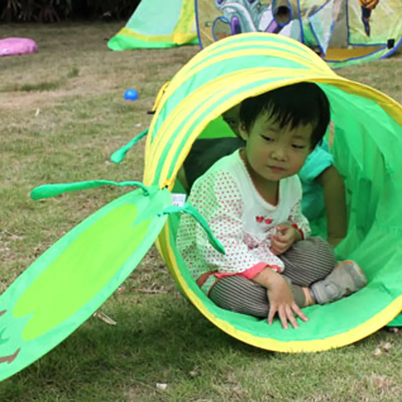 Baby Tunnel Caterpillar Crawling Animal Baby Tent Toys Indoor Outdoor Kids Play Tent For Children Rom Color 1