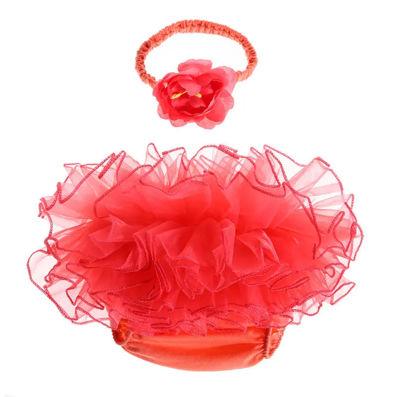 Baby Tutu Skirt Red Flower Tire Girls Hmade Hats Born Pography Props Kids Clothing Baby Po Props Accessories 1