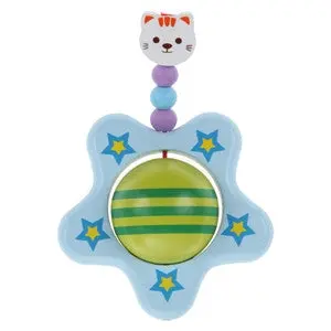 Baby Wooden Toys Cute Animal Hbells Musical Developmental Toy Bed Baby Rattle Kids Toy 1