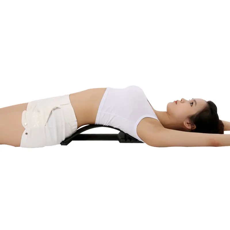 Back Massage Stretching Magic Back Neck Traction Stretcher Waist Relax Lumbar Support Spine Pain Relief Chiropractic Equipt 1