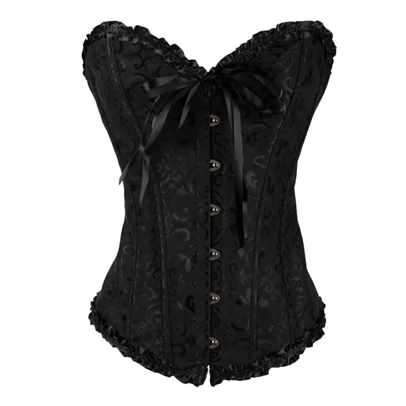 Back Satin Girdle Palace Abdo Fat Burning Simple Style Corset Lingerie 10