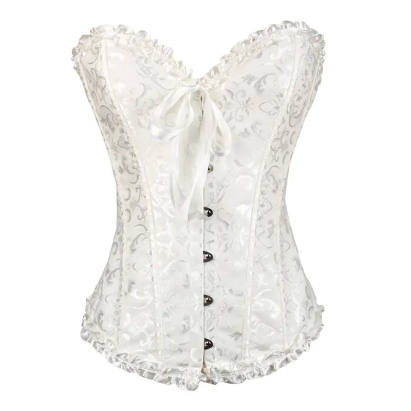 Back Satin Girdle Palace Abdo Fat Burning Simple Style Corset Lingerie 11