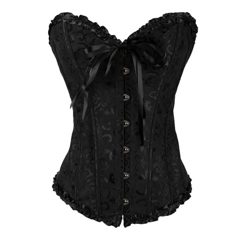 Back Satin Girdle Palace Abdo Fat Burning Simple Style Corset Lingerie 5