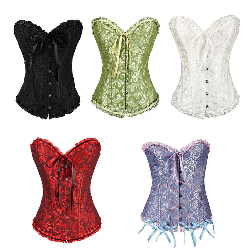 Back Satin Girdle Palace Abdo Fat Burning Simple Style Corset Lingerie 6