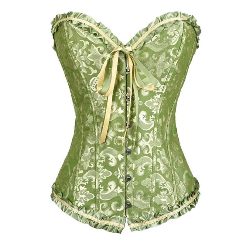 Back Satin Girdle Palace Abdo Fat Burning Simple Style Corset Lingerie 8