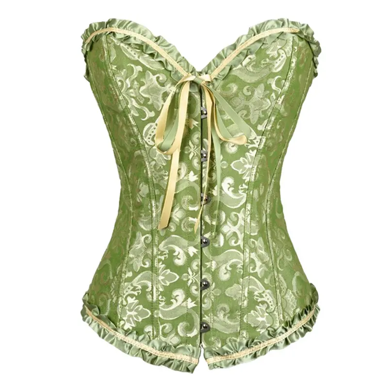 Back Satin Girdle Palace Abdo Fat Burning Simple Style Corset Lingerie 9