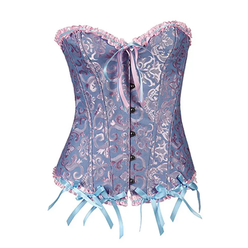 Back Satin Girdle Palace Abdo Fat Burning Simple Style Corset Lingerie 9
