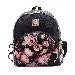 Backpack Flower Printting Girl School Bag Travel Cute Black Backpacks Satchel Women Rucksack Bolsa Feminina 1