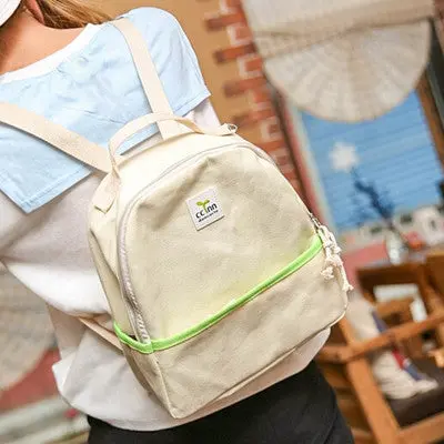 Backpack School Bags For Teenage Girls Korean Style Canvas Schoolbag Travel Backpacks Satchel Laptop Bag Shoulder Rucksack 1