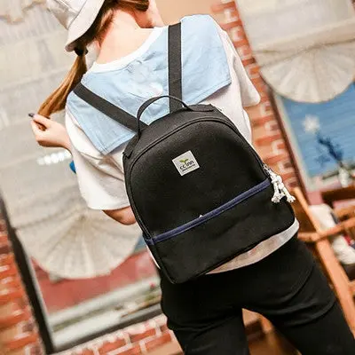 Backpack School Bags For Teenage Girls Korean Style Canvas Schoolbag Travel Backpacks Satchel Laptop Bag Shoulder Rucksack 2