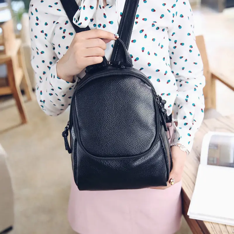 Backpack School Bags For Teenagers Boys Girls Korean Style Black Students Travel Shoulder Top Handle Bag Bolsa 2