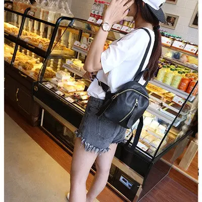 Backpack School Bags For Teenagers Girl Women's College Wind Pu Leather Bag Rucksack Bolsa Feminina 1