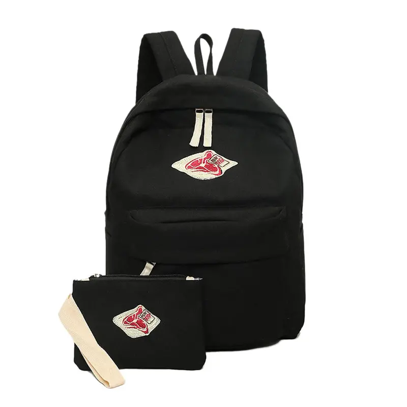 Backpack School Bags For Teenagers Women Girl Korean Style Schoolbag Shoulder Backpacks Rucksack Canvas Travel Bag 1