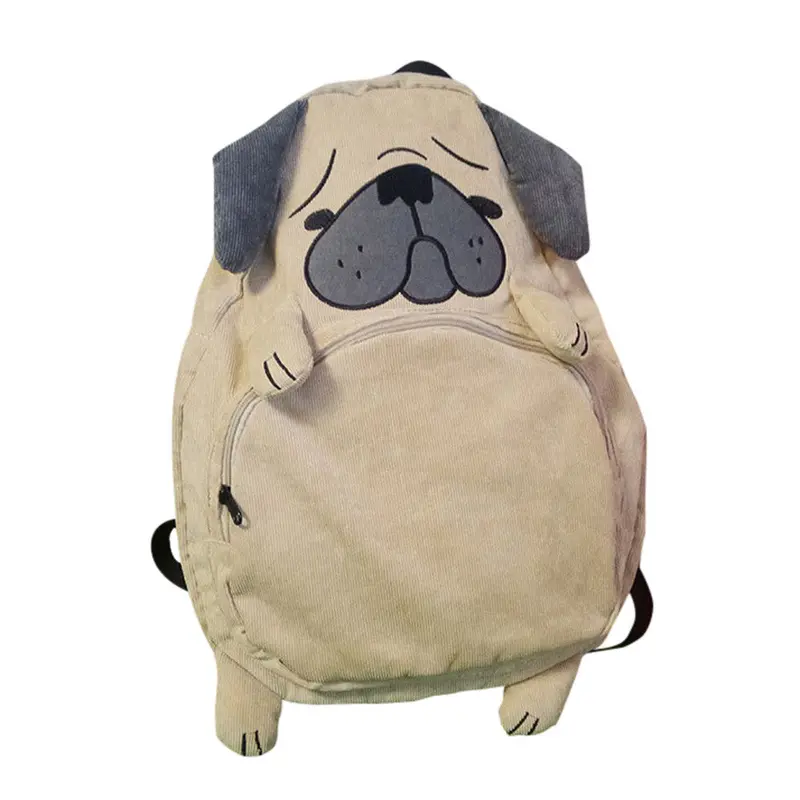 Backpack Shoulder Bag Corduroy Cartoon School Bags For Teenage Girls Largecapacity Wild Casual Laptop 2